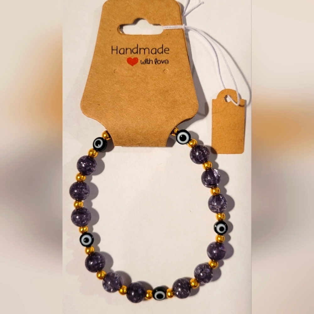 Black Evil Eye Beaded Protection Mal De Ojo Luck Fashion Bracelet